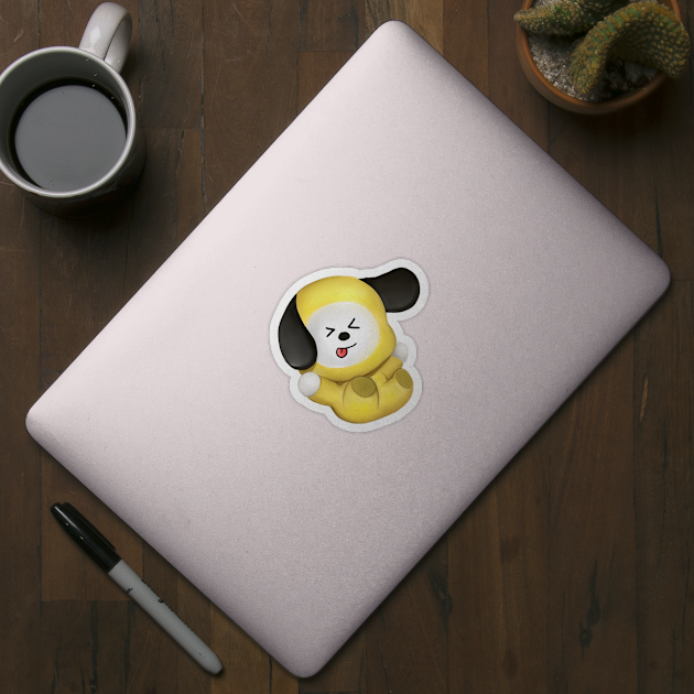 BT21 BTS KPOP CUTE CHIMMY JIMIN by moonquarius